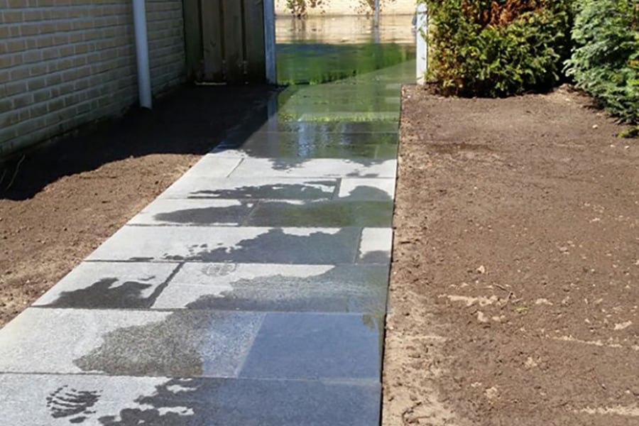 Tuin Bestraten